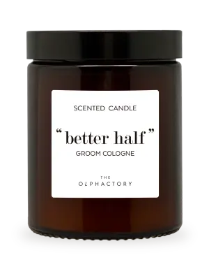 Фото товара Свеча ароматическая The Olphactory, BETTER HALF, Groom Cologne, 30 ч The Olphactory